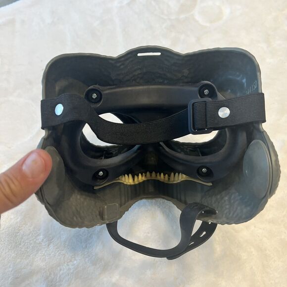 Dinosaur Mask Moving Jaw Velociraptor Animal Mask Dino Mask with Blue - Picture 4 of 4